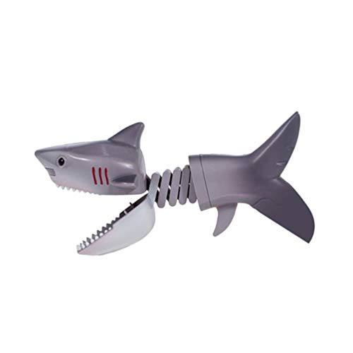 TOYANDONA Hand Grabber Toy Dinosaur Shark Prank Props Party Joke Toy for Fun Holiday Festival Wedding Supplies (Grey Shark Style)