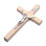 formas de cruces catolicas Material del crucifijo del alma: Hecho de alta calidad de madera, hermosa y duradera. La superficie de la decoración cruzada ha sido completamente pulida y plateada con barniz ecológico.