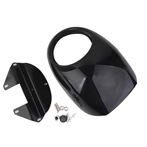 The Style Sutra Black PVCMotorcycle Headlight Front Visor Fairing For Harley|Motors | Parts & Accessories | Motorcycle Parts |1 X Headlight Fairing1 X Bracket1 X Pack Mounting Screws-image-7