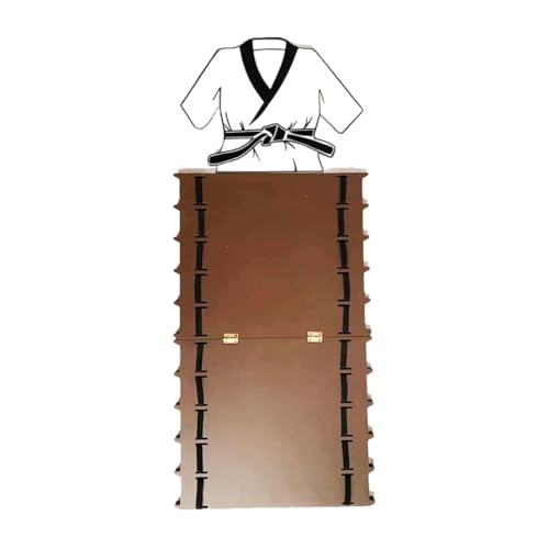 RNXRZANK Karate Belt Display Rack Wall Mount Belt Rack Display Stand Belt Organizer