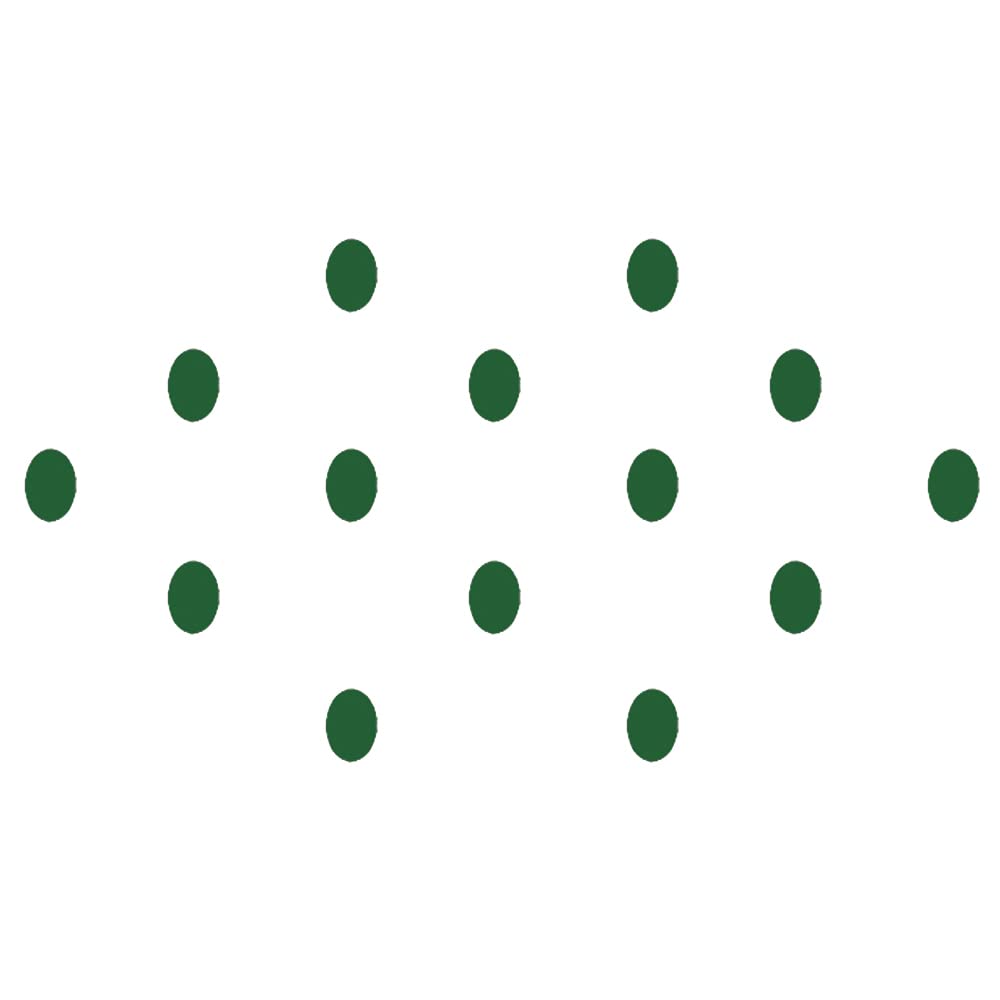 Comet BustersDark Green Basic Oval Bindis (6mm) (BIN1283)