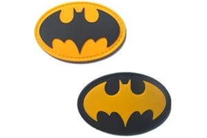2pcs Hero B-atman 3D Military Patch PVC Badges Patch Tactical Stickers for Clothes with Hook