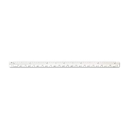 Image of Alumicolor 3610-1 Aluminum Combination Pocket Scale, 6IN, Silver (Pack of 2)