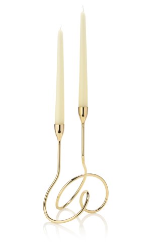 Black+Blum Loop 12-1/5 by 26 by 6-Inch Candelabra, Gold