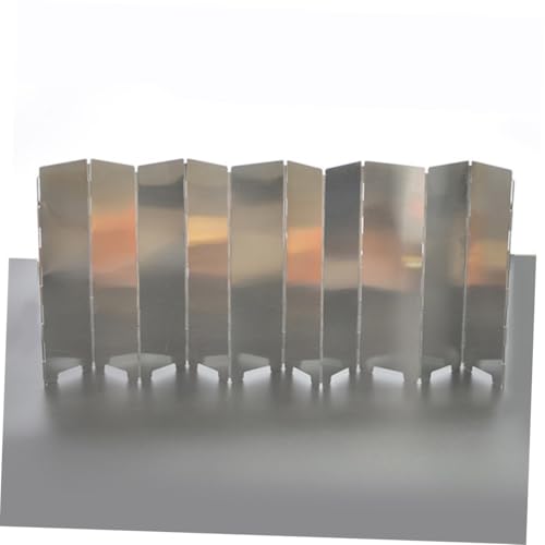 Pare vent pliable 10 plaques en aluminium pour protéger votre réchaud