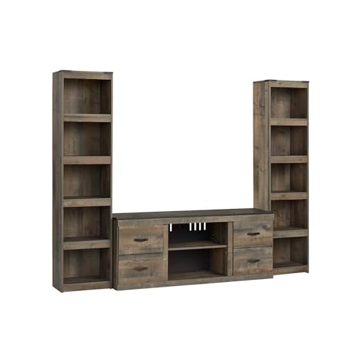 Rustic 3-Piece Entertainment Center Set