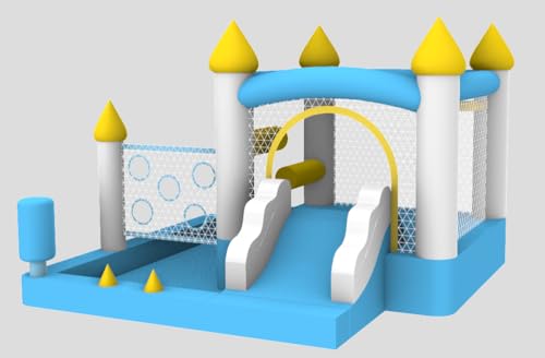 Inflatable Bounce House,7-in-1 Indoor Obstacles Bouncy Castle House,Jumping Bouncer House with Boxing,Shoot and Lasso Game for Outdoor Indoor Backyard Birthday Party Gifts