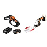 Worx 20V Power Share 5' Cordless Pruning Saw + WORX WG801.9 20V Power Share 4' Cordless Shear and 8' Shrubber Trimmer