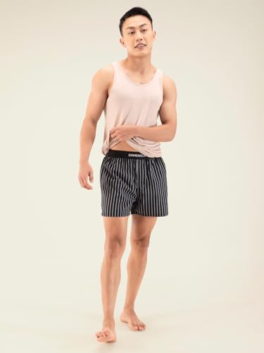 Image of DAMENSCH Printed Breeeze Inner Boxers for Men, Ultra-Light Boxers, 100% Cotton Shorts Pant for, Breathable Woven Inner Cotton Shorts.