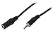 Produktbild LogiLink 5ÂStück Verlängerungskabel Audio Jack 3,5Âmm 1Âx Stecker 1Âx Buchse schwarz 3Âm