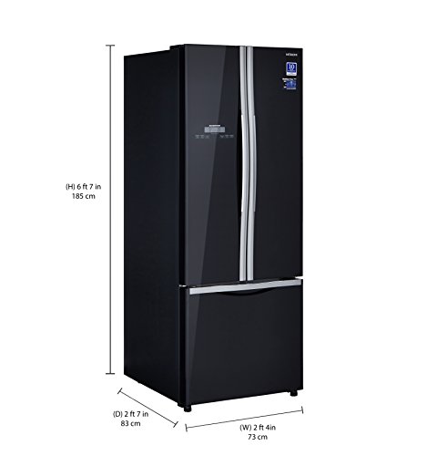 Image of Hitachi 456 L Frost Free Multi-Door Refrigerator(R-WB480PND2, Black, Inverter Compressor)
