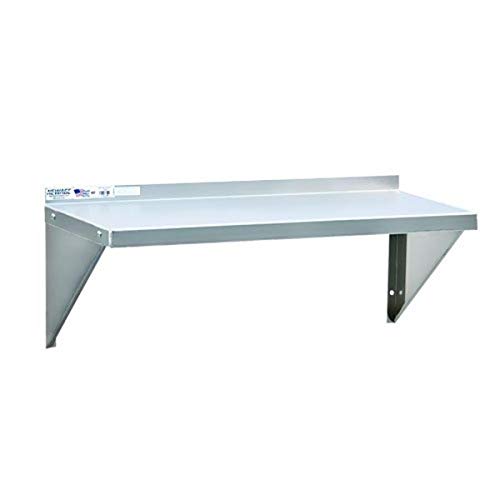 Newage Industrial 1127A Solid Aluminum Wall Shelf, 12" Diameter x 60" Length, Heavy Duty, 12 gal #1