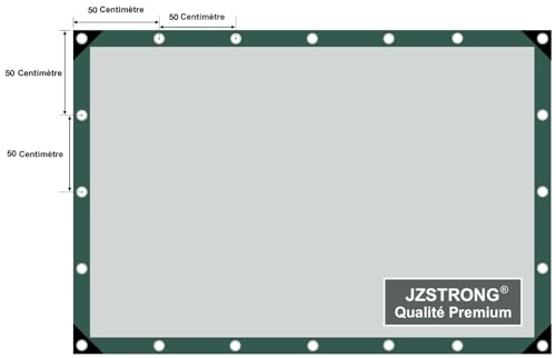 Bâche robuste de 330 g/m² avec œillets JZSTRONG pour une durabilité supérieure - 7