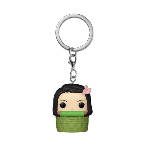 Funko Pop! Keychain: Demon Slayer - Nezuko N BSKT'n BSKT - Neuartiger Schlüsselanhänger - Vinyl-Minifigur Zum Sammeln - Strumpffüller - Geschenkidee - Offizielle Handelswaren - Anime Fans - Minifigur