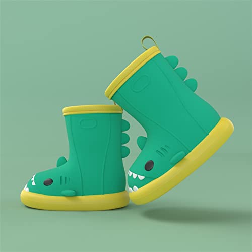 Botas de chuva de tubarão para crianças, botas de chuva de tubarão fofas, fáceis de limpar e leves s