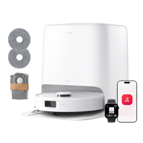 roborock Qrevo 2 Pro Set Robot Aspirapolvere Lavapavimenti 25.000Pa, Bianco | Panno Estensibile, Antigroviglio, Autopulizia Panno 75°C, Rimozione Automatica dei Panni, Evita Ostacoli