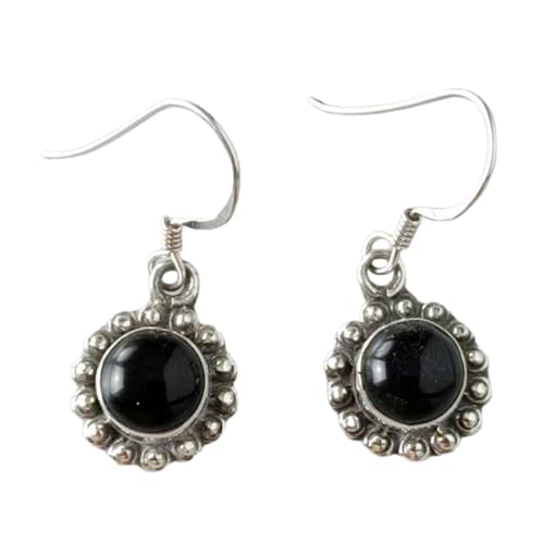 Boucles d'oreilles onyx noir et argent 925, le cadeau idéal