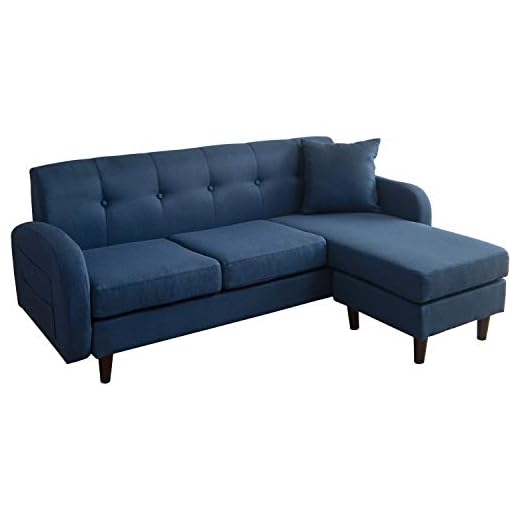 【Amazon限定ブランド】ソファ 3人掛け カウチ L字 ソファー 3人かけ 収納ポケット付 BerisBU FineKagu+