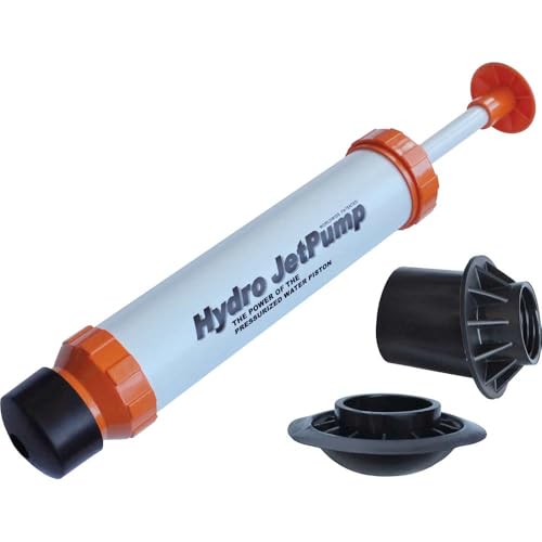 Faithfull FAIPDRHP20 HP20 Jet Pump Drain Unblocker, Set With Three Heads: Including Toilet Adaptor