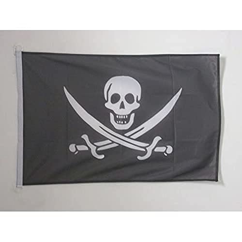 Drapeau pirate extérieur anti-déchirure 150x90 cm maille 170g