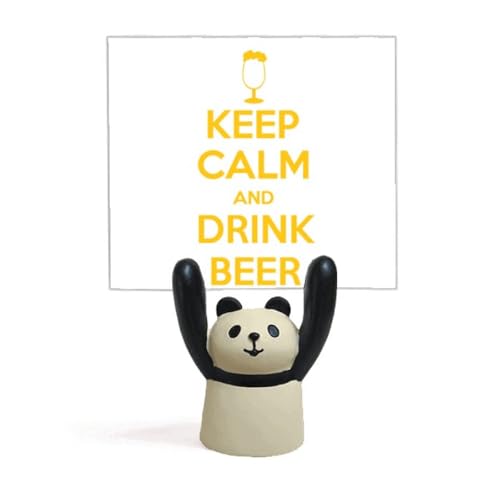 Support pour mémo Keep Calm and Drink Beer jaune idéal pour décorer votre bar