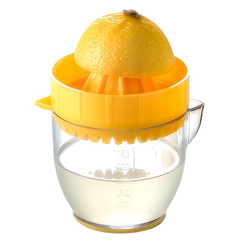 MoCho® Zitronenpresse, Entsafter, Juicer mit Fruchtfleisch/Kern Filter und Behälter Zitruspresse, Lemon Squeezer, Handpresse, Saftpresse für Bar, Küche, Restaurant, handliche Größe