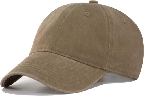 Image of TSSGBL Vintage Cotton Washed Baseball Cap S to XXL Unstructured Low Profile Adjustable Distressed Dad Hat for Men Women