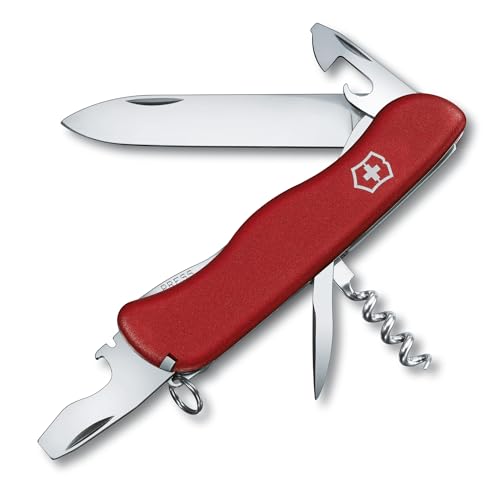 Victorinox Picknicker Swiss Army Knife, 11-Function Pocket Knife, Red