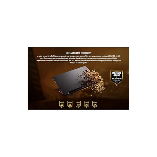 Image of ASUS TUF Gaming A15 Gaming Laptop, 15.6 inch FHD 144Hz, 100% sRGB Display, GeForce RTX 4060, AMD Ryzen 5 7535HS, 16GB DDR5, 512GB PCIe SSD, Wi-Fi 6, Windows 11, FA507NV-EH53