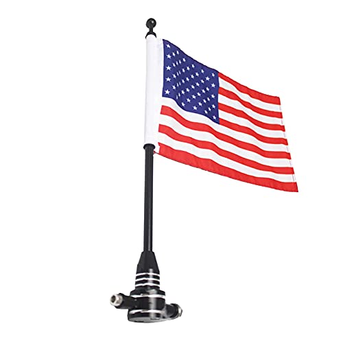 Kit Drapeau Américain Pour Harley-Davidson - Support Pour Porte-bagages Ou Barres - En Textile Avec Fixations