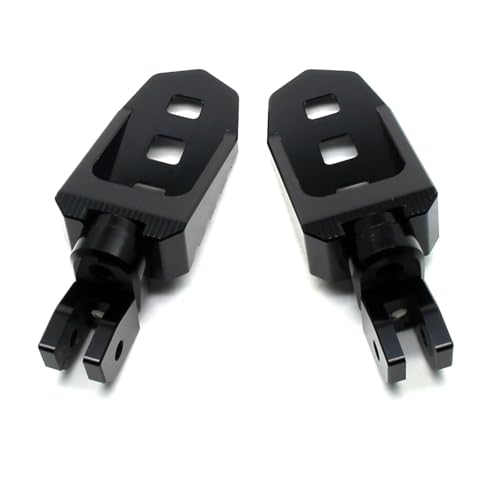 Image of MZS Motorcycle Front Foot Pegs Adjustable Rider Footpegs Black CNC Compatible with DESERTX /Multistrada V2S V4 950 1200 / Monster 696 796 797 821 1100 1200 / HYPERMOTARD 950 / Scrambler 400 800 1100