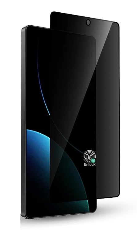 Image of Privacy For Samsung Galaxy S25 Ultra 5G Screen Protector Tempered Glass [100% FingerPrint Working /S-PEN Compatible ] 9H Glass Anti-Spy Screen Guard for Galaxy S25 Ultra 9H Black