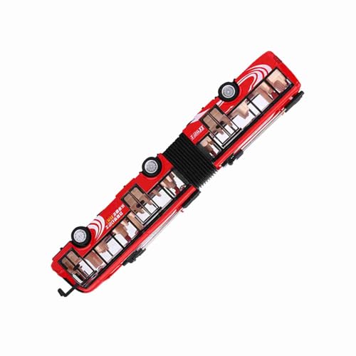 Autobús electrónico de juguete 1:48 CS0133 rojo con luces 2