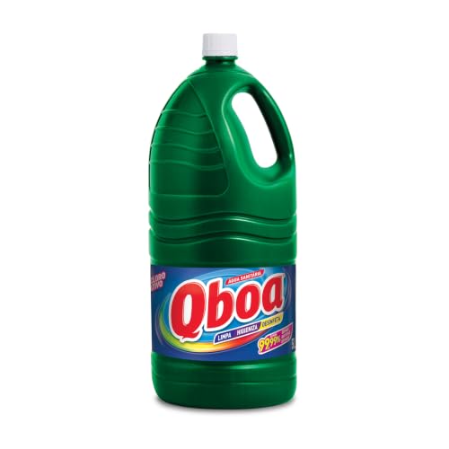 Água Sanitária Qboa 5L - Alvejante e Desinfetante Multiuso Galão Econômico para Limpeza Pesada, Pisos e Banheiros, Branqueia Roupas e Tira Manchas