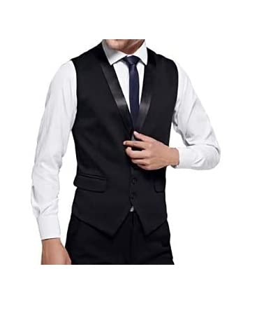 Men-Slim-Fit-Single-Breasted-Tuxedo-Waistcoat