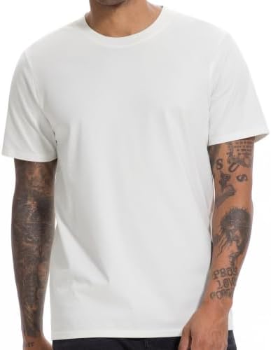 BasicNote Herren Schweres T-Shirt - 240g/m² Baumwolle，vorgewaschen & weich