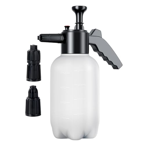 Pulverizador de espuma, lanza de espuma de mano con boquillas ajustables | Pulverizador de jabón manual con presión manual, para camiones, motocicletas, SUV, vehículos, jardín