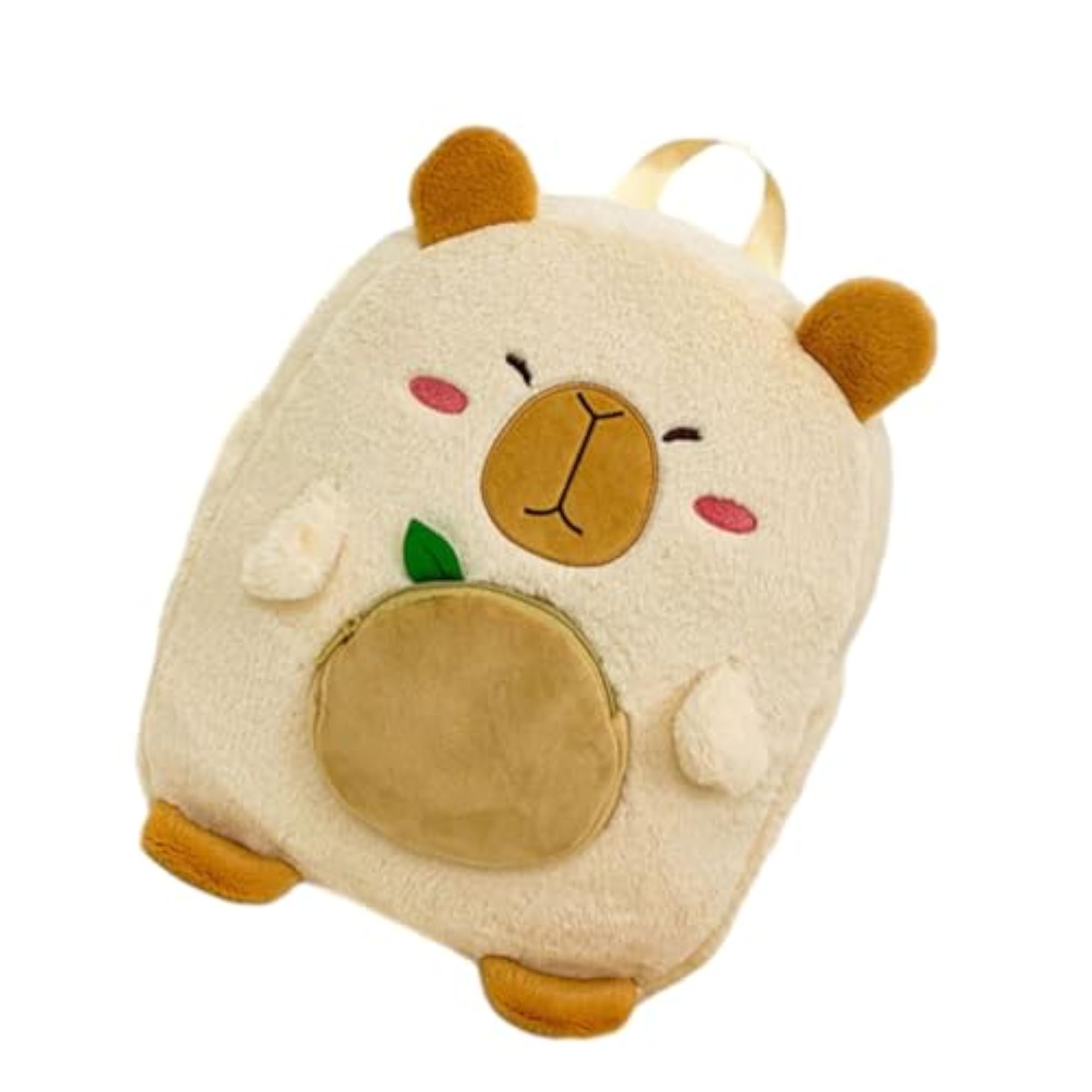 Plush Capybara Backpack, Adjustable Shoulder Strap