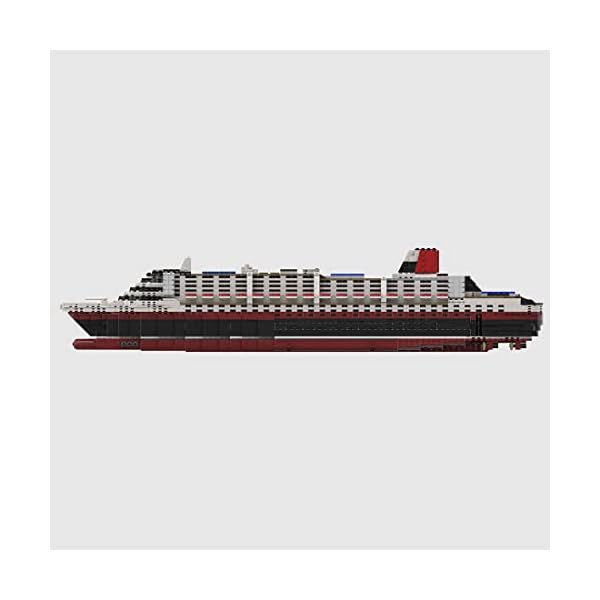 Xshion 1/500 Technik Klemmbausteine Kreuzfahrtschiff Modellbausatz, 2589Teile MOC-55935 Groß Kreuzfahrtschiff Bausteine… – Bild 6