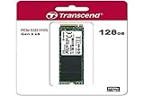 Transcend 128GB PCIe™ Gen3 x4 M.2 SSD 2280 für High-End-Anwendungen (Gaming, digitale Audio- und Videoproduktionen, etc.); schnelle Übertragung (bis zu1.700 / 1.400 MB/s) TS128GMTE110S