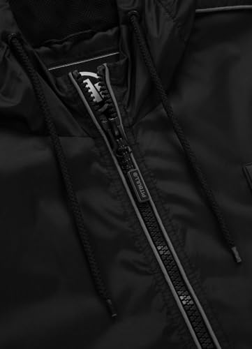 PITBULL - Übergangsjacke Herren mit Kapuze Whitewood, Winddichte Herren Jacke Übergang mit Reißverschluss, Bequeme Seitliche Taschen, Frühlingsjacke XL