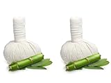 Generic Thai Natural Compress Massage Balls (2 of 200 G. Herbal Balls), White