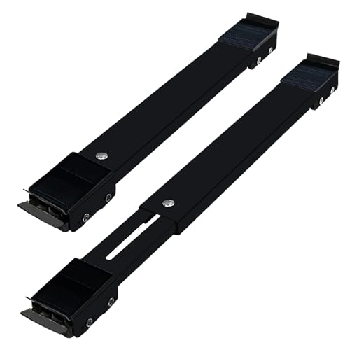 Extendable Appliance Movers 2Pcs, Telescopic Appliance Rollers Universal Appliance Dolly Roller for Furniture Washing Machine Tumble Dryers Fridge Refrigerator Upto 300KG (Black)