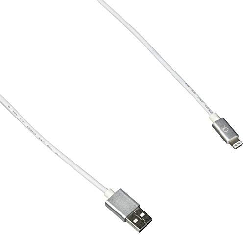 Akiko Lightning Cable for iPhone 5/iPhone 5C/iPhone 5S/iPhone 6/iPhone 7/iPhone 8/iPhone X/iPhone Xs/iPhone Xr/iPhone Xs Max, White