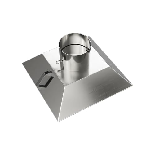 Edelstahl-Schornsteinkappe, der König der industriellen Staubsammlungseffizienz, glockenförmige Designhaube kann alle Abgase absorbieren, einfacher zu installieren (40 x 30 x 20 cm)