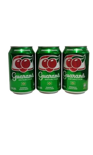 GUARANA - BEBIDA - GUARANA ANTARCTICA - EN LATA - ORIGEN DE BRASIL - PAQUETE DE 3-330 ml