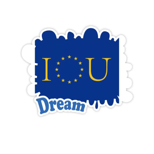 Contatto dellUnione Europea I Adesivi Citazione Sogno Decalcomanie in Vinile