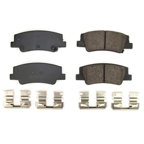 Image of PowerStop Rear Brake Pads for Hyundai Sonata 2020-25 |Tucson 2022-25 |Kia K5 2021-25 |Niro EV 2023-24 |Sportage 2023-25 - Z17 Ceramic Brake Pads with Installation Hardware, 17-2299