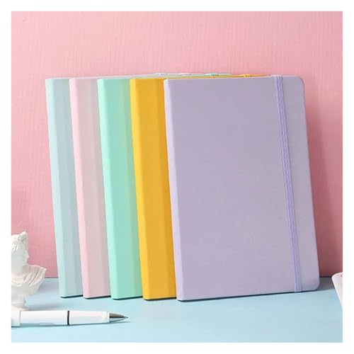 Cuaderno con correa A5 para evitar hojas arrugadas en mochilas de estudiantes 4