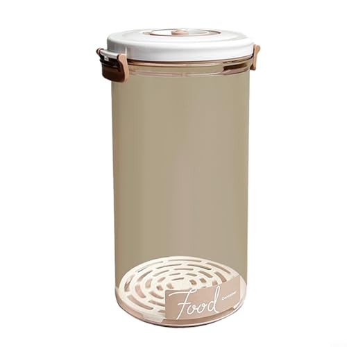 FUANA Gran capacidad con bomba de vacío compatible para mayor frescura, funcionamiento de un recipiente de vacío de alimentos fácil de usar, perfecto para cocinas ocupadas (redondo 2,3 L)